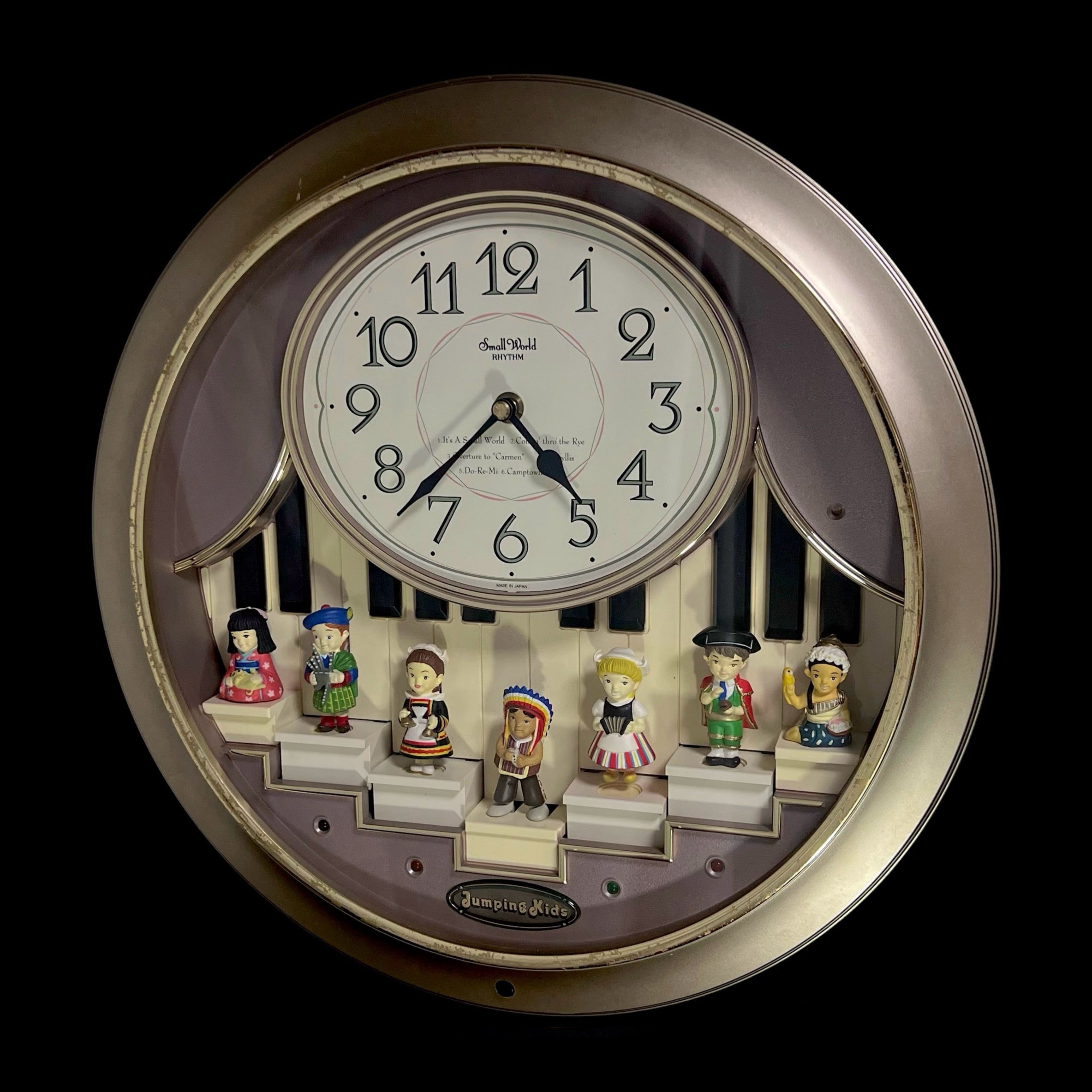 Rythym Small cheapest World Musical Animated Wall Clock