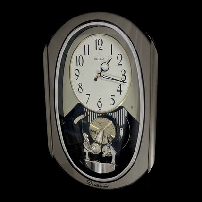 Seiko RE528S "Diskdream Music Box" Magic Motion Musical Wall Clock from Japan with Moving Figurines