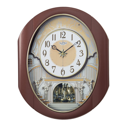 Limited Time Sale! | Rhythm “Palacio” Moving Dial Magic Motion Musical Wall Clock - 4MH439WU06