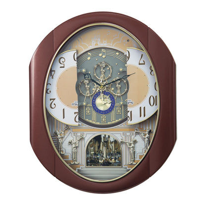 Limited Time Sale! | Rhythm “Palacio” Moving Dial Magic Motion Musical Wall Clock - 4MH439WU06