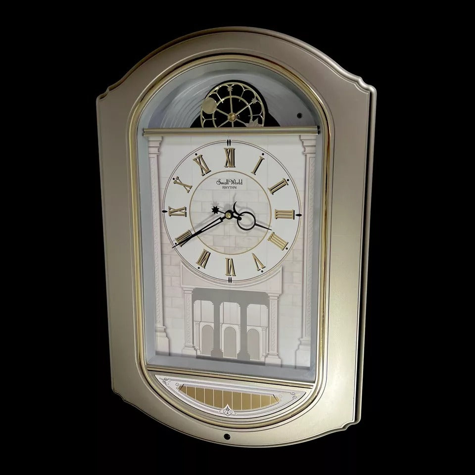 Rhythm “Renaissance” Magic Motion Musical Wall Clock with Moving Dial and Decorations - 4MH788-R18