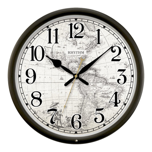 Rhythm 14-Inch Melody “Earth” Musical Wall Clock - CMH766UR06