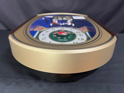 Seiko QXM259GRH "Football" Melodies in Motion Musical Moving Wall Clock with Americana Music