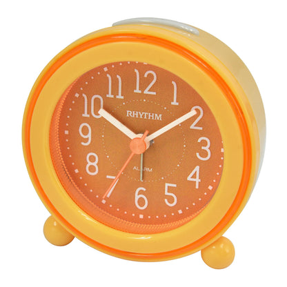 Rhythm “Nightbright 308” Retro Desk Alarm Clock with LED-Lighted Dial - CRE308UR01 (Red), CRE308UR04 (Blue), CRE308UR14 (Orange)