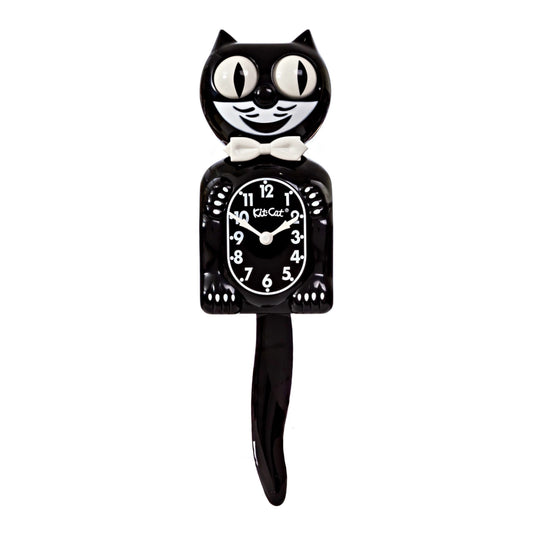 15.5” Kit Cat Klock “Classic Black” Novelty Wall Clock by California Clock Company - BC-1