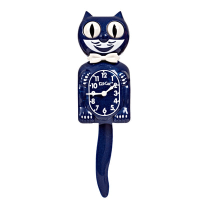 15.5” Kit Cat Klock “Galaxy Blue” Limited Edition Novelty Wall Clock by California Clock Company - BC-48