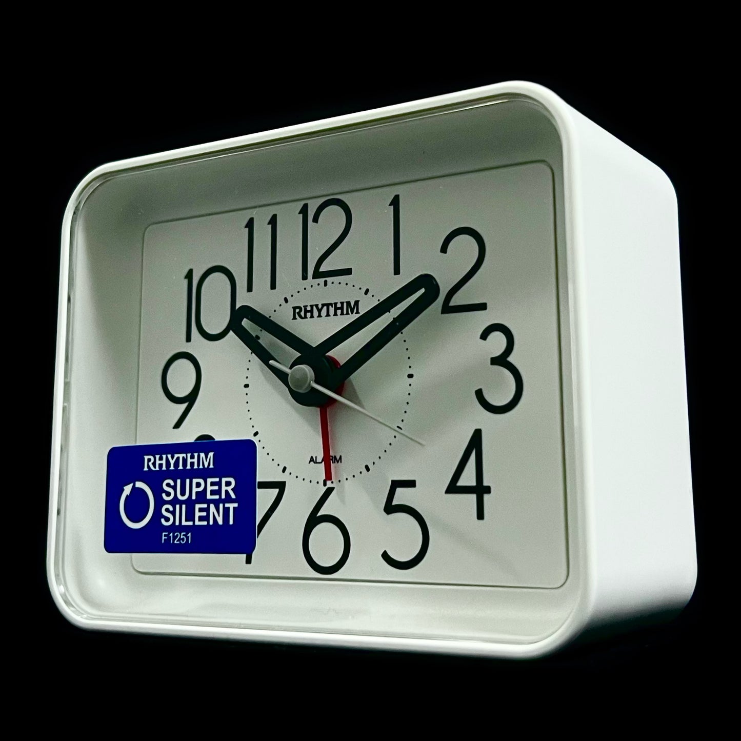 Rhythm “Okiro” Retro Desk Alarm Clock with Quiet Sweep Second Hand - CRE891WR02 (Black), CRE891WR03 (White)