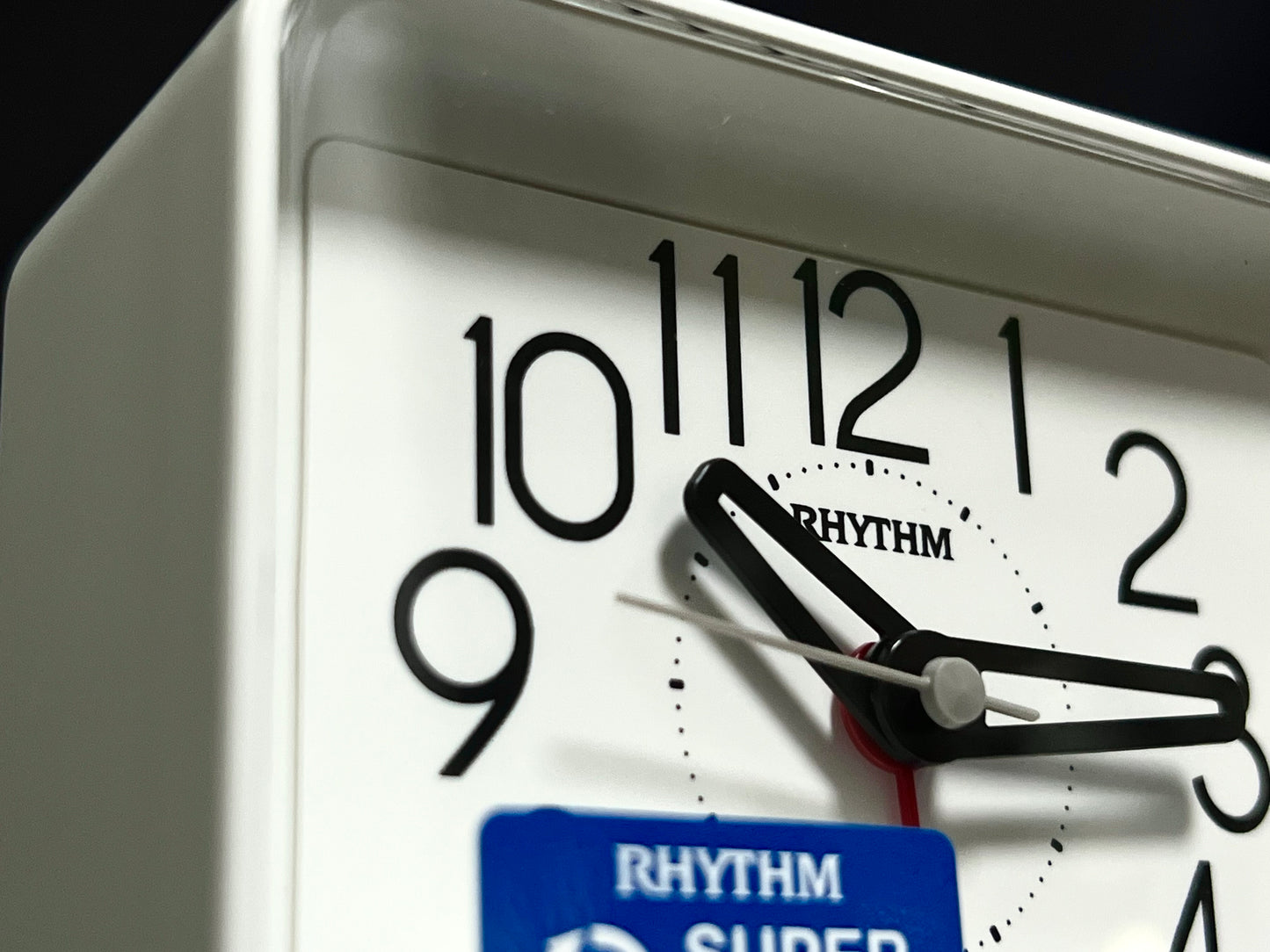 Rhythm “Okiro” Retro Desk Alarm Clock with Quiet Sweep Second Hand - CRE891WR02 (Black), CRE891WR03 (White)