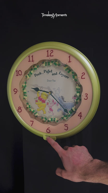 Seiko Disney Time FW538M "Winnie The Pooh, Piglet, & Eeyore" Musical Decorative Wall Clock from Japan